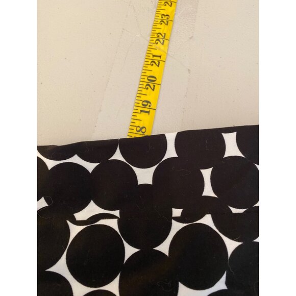 Jones Wear Dress Black White Geometric Pattern Sleeveless V-Neck w/ Belt Size 4 - Picture 8 of 9